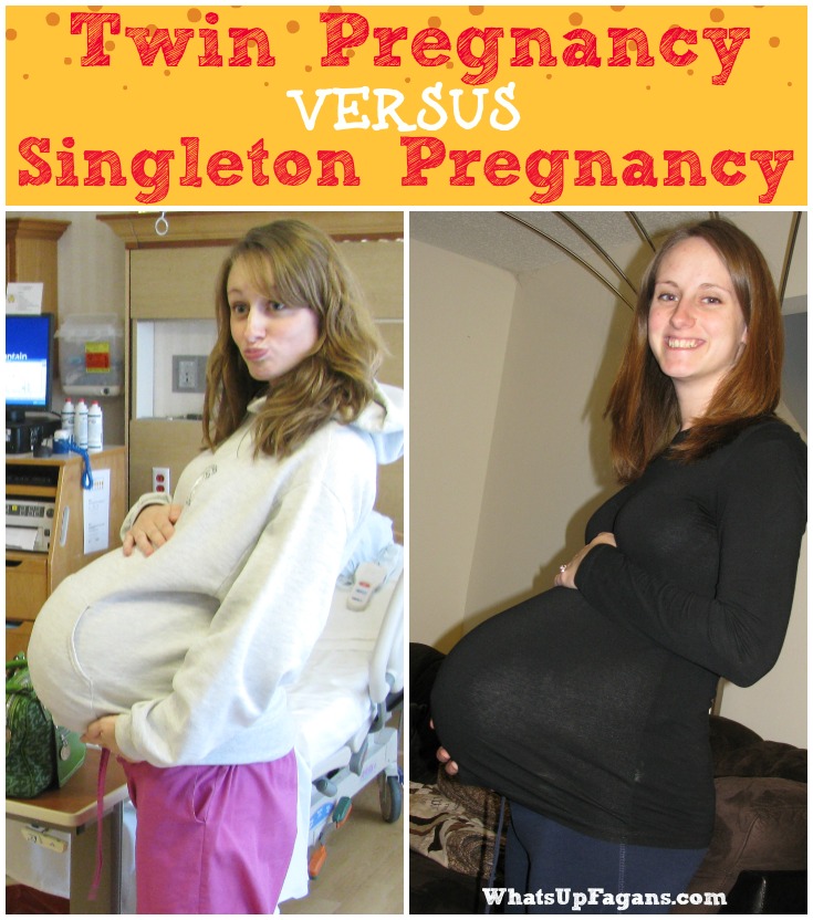 How do twin pregnancies differ from single baby pregnancies?