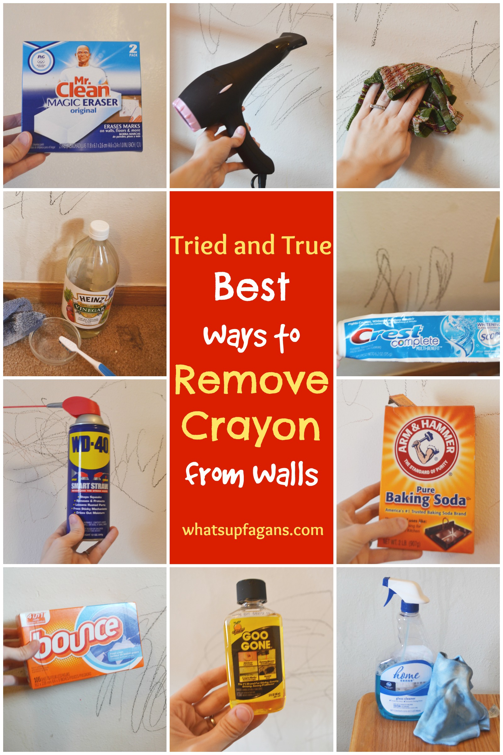 how to remove pencil and crayon marks from walls