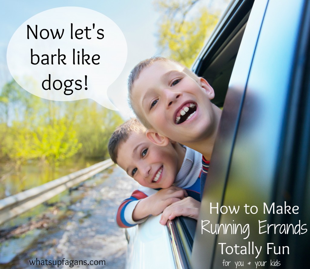 You can totally make running errands fun for you and your kids. Here are some ideas on how to do it.