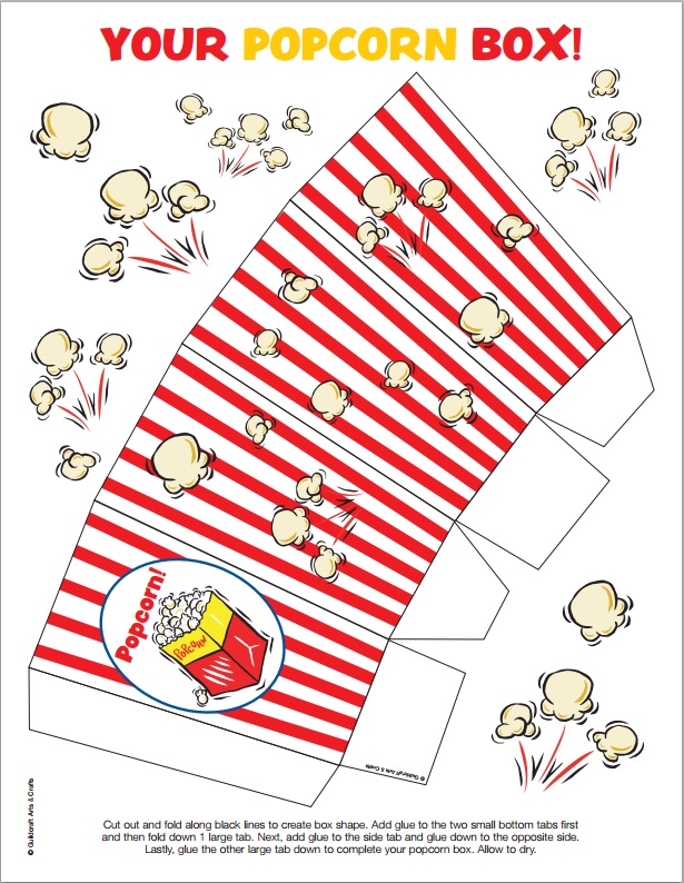 12 Free DIY Popcorn Box Printables for a Better Family Movie Night