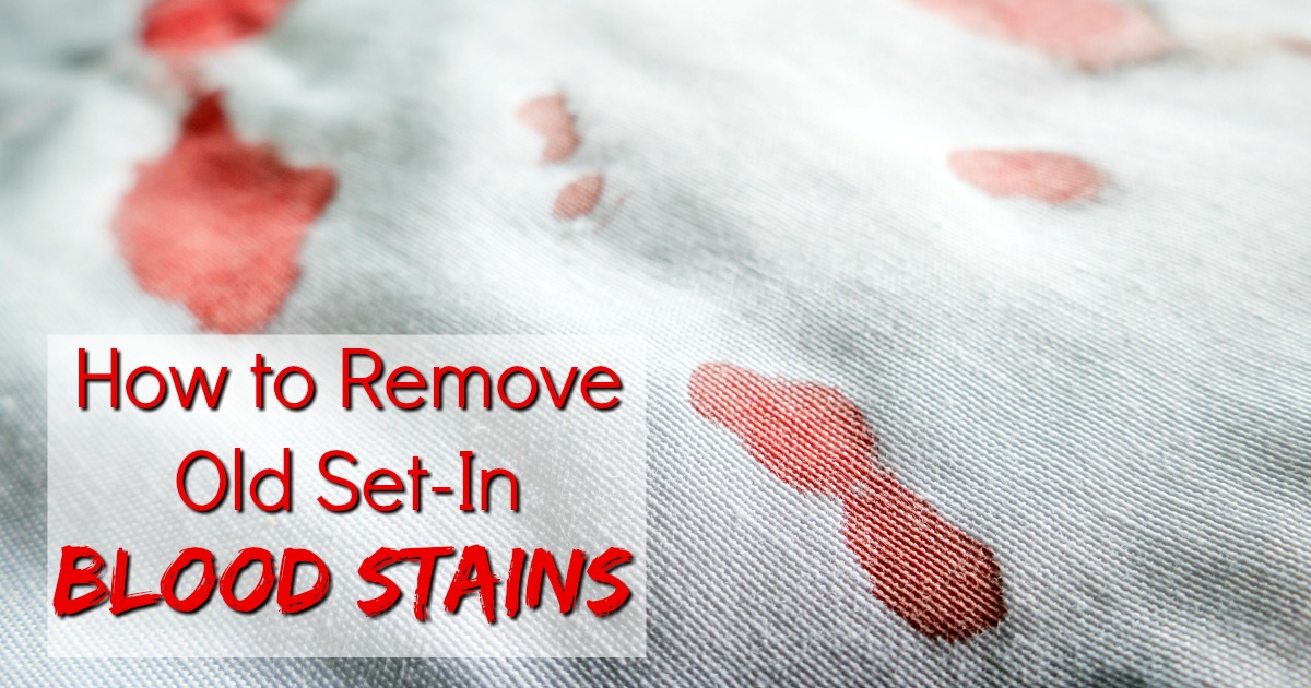 how to get old blood stains out of cotton