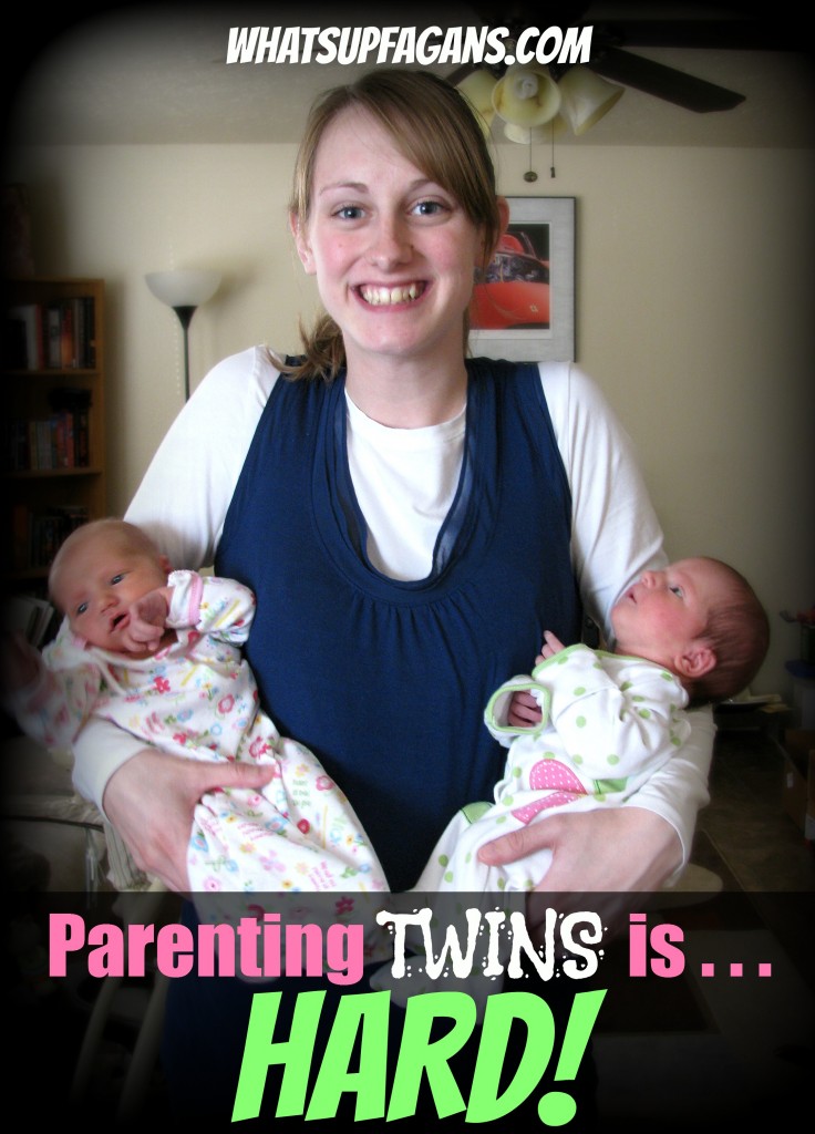 Parenting Twins is Hard! There's the logistics, the feedings, the sleep schedules, the cost, and the stress... but it just might be worth it. whatsupfagans.com