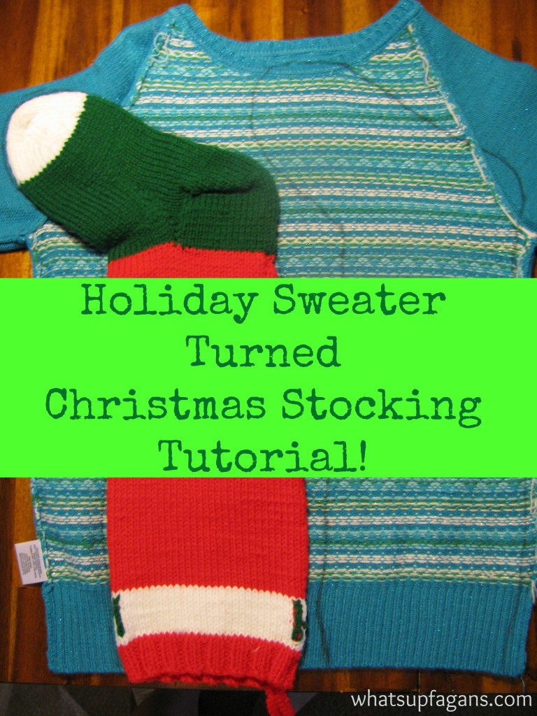 Christmas Stockings from a sweater