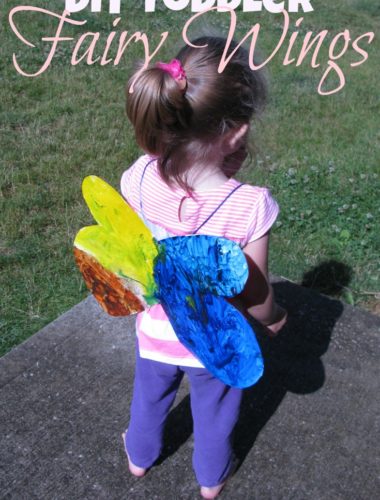 How to make homemade DIY Toddler Fairy Wings using things I already have around the house.