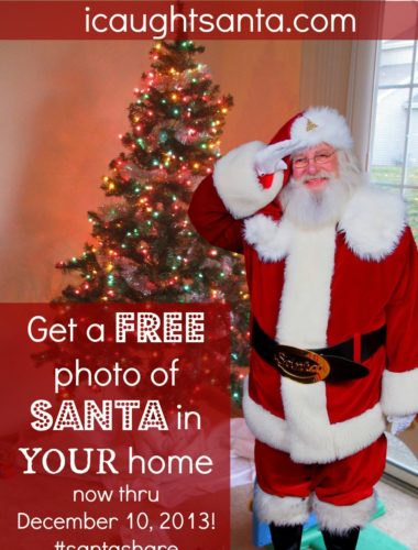Get a FREE photo of Santa in your home now through December 10!
