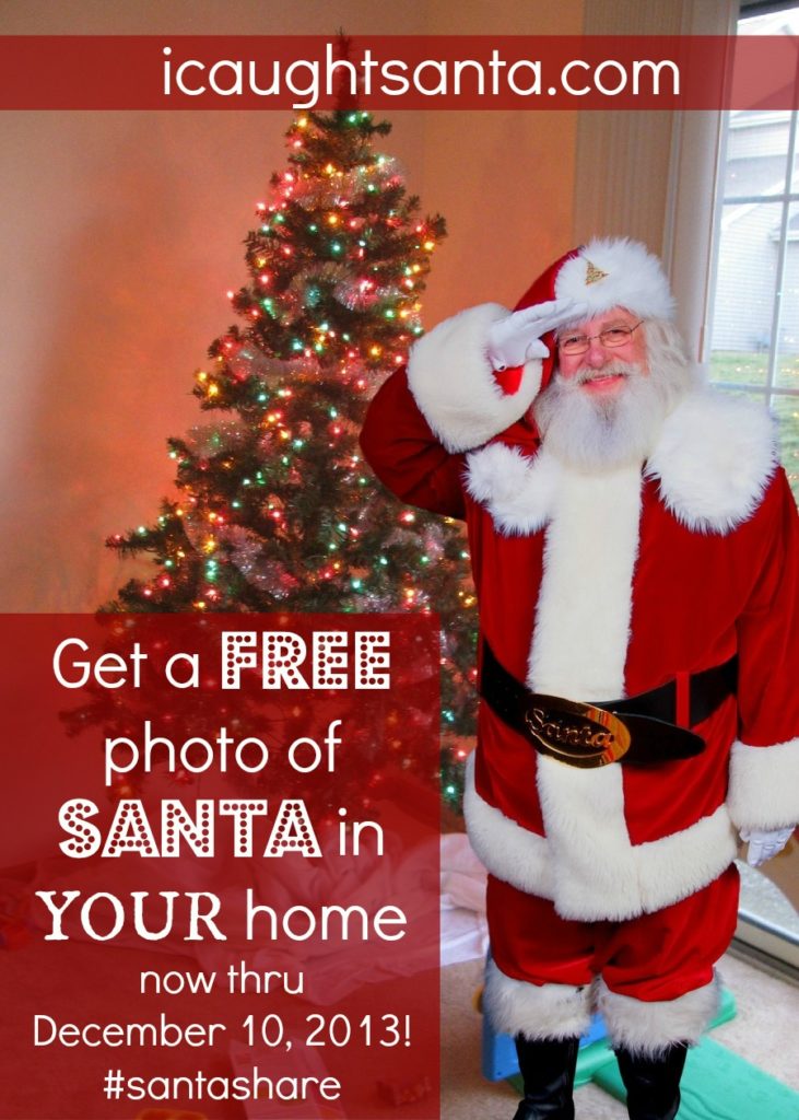 Get a FREE photo of Santa in your home now through December 10!
