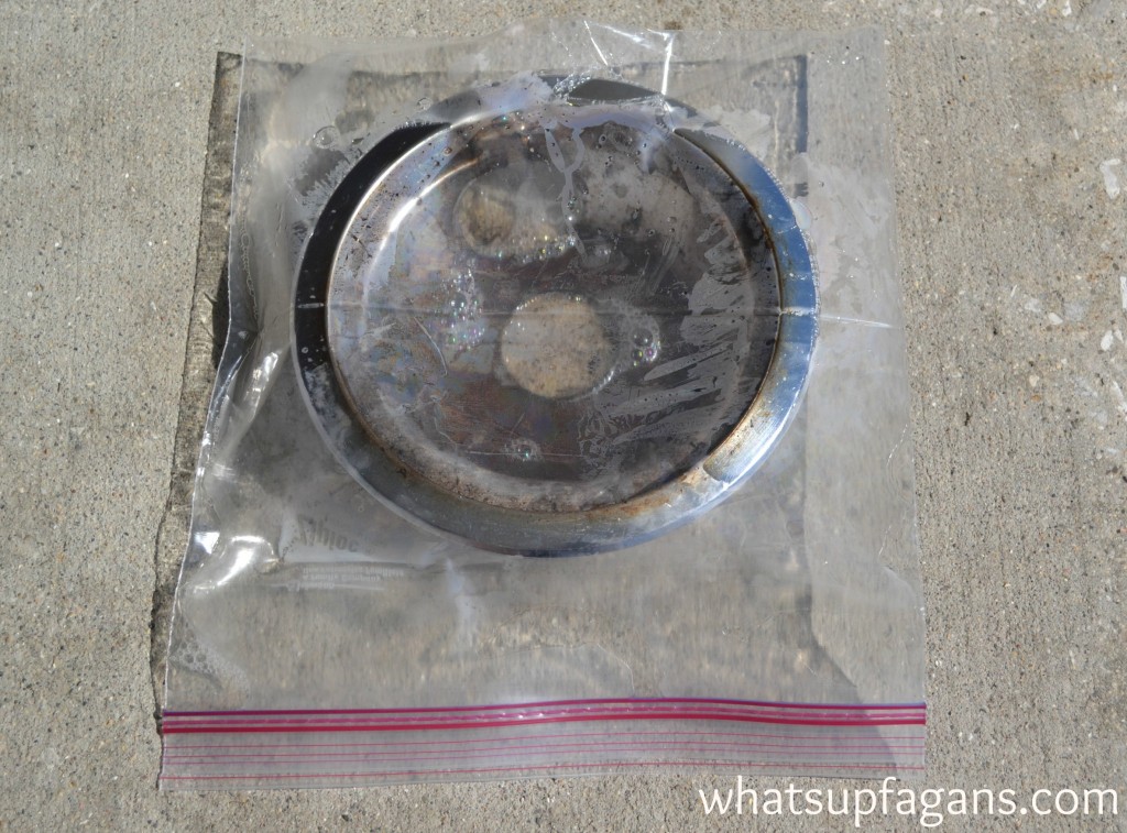Clean burner drip pans with ammonia - leave it in a bag outside for a day. | whatsupfagans.com