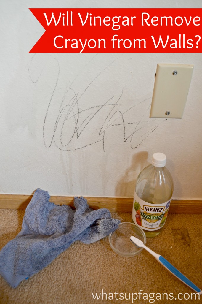 Find out how to use vinegar to remove crayon from walls, and see if it actually works. | whatsupfagans.com
