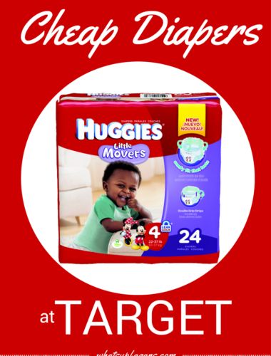 Diapers are expensive, so it's awesome to know how I can score cheap diapers at Target! #MC #MovingMoments #sponsored