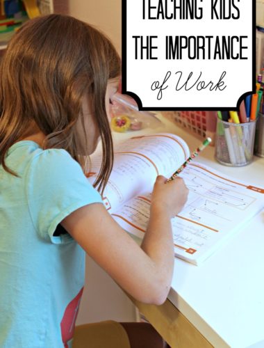 Instilling Values in our Kids - How to Teach kids the importance of work even when they're young.