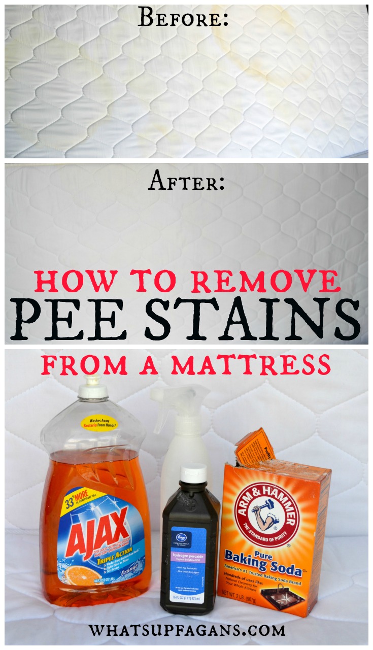 How to Remove Pee Stain from Mattress: So helpful with young kids!