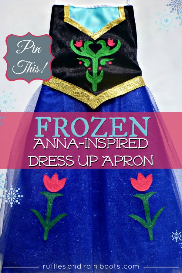 DIY Princess-Anna-Tutorial Dress up Apron