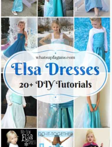 Love this list of DIY Elsa Costume Dresses! It's giving me some inspiration as to how I want to make my daughter's Queen Elsa dress from Disney's Frozen for Halloween.