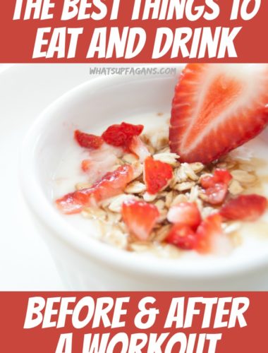 A great list of food to eat before and after a workout, as well as what to drink before and after exercising.