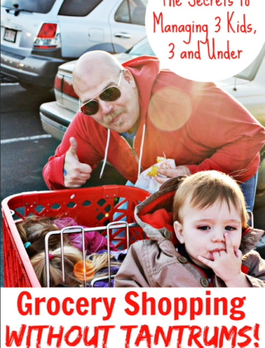 Awesome tips for grocery shopping with kids without tantrums or fits. Good advice from someone with three kids 3 years old and under, including a set of twins!