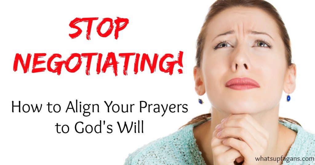 Such a great post on improving personal prayers! We need to stop negotiating our will and start accepting god's will when we pray.
