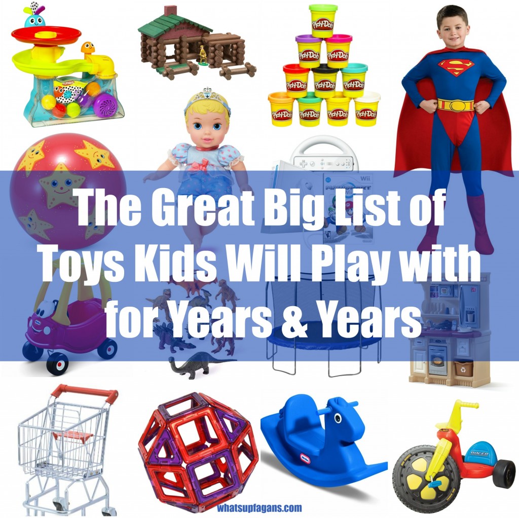 Love the idea of this gift guide! It's a toy list full of classic toys, games, and equipment that are kid-tested and proven to be played with over and over again. Great list of long-lasting kids toys - children's toys that last a long time - Christmas toys - gift ideas - holidays - birthdays
