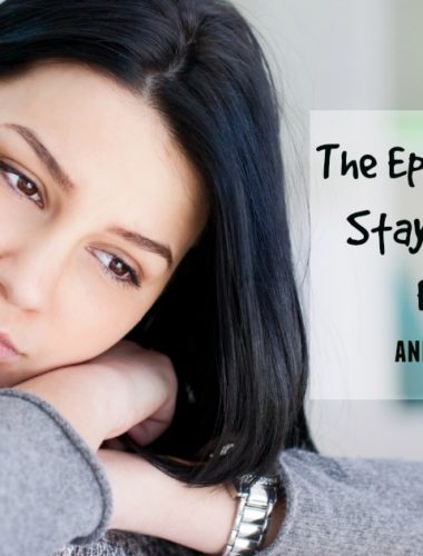 Wow! This is so true. There really is an epidemic affecting Stay at Home Moms (really all women) today. It's so sad. But, I love all the tips and advice in this for overcoming this affliction.