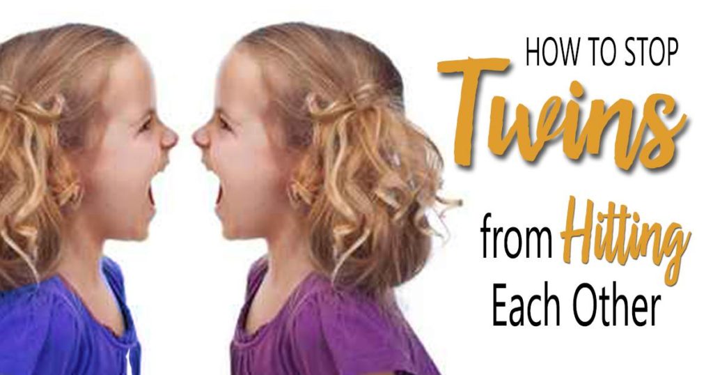 5+ Tips on how to stop twins from hitting each other. Great parenting tips for toddler discipline for twin siblings.