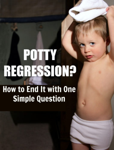 If your young child or toddler is going through potty training regression with frequent accidents, ask them this ONE question. If it works it will save you a lot time and sanity!!