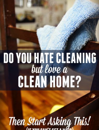 This is fun cleaning tip! If you want a clean home, but really hate cleaning or at least don't want to do it often, this is a smart question to ask before buying anything!