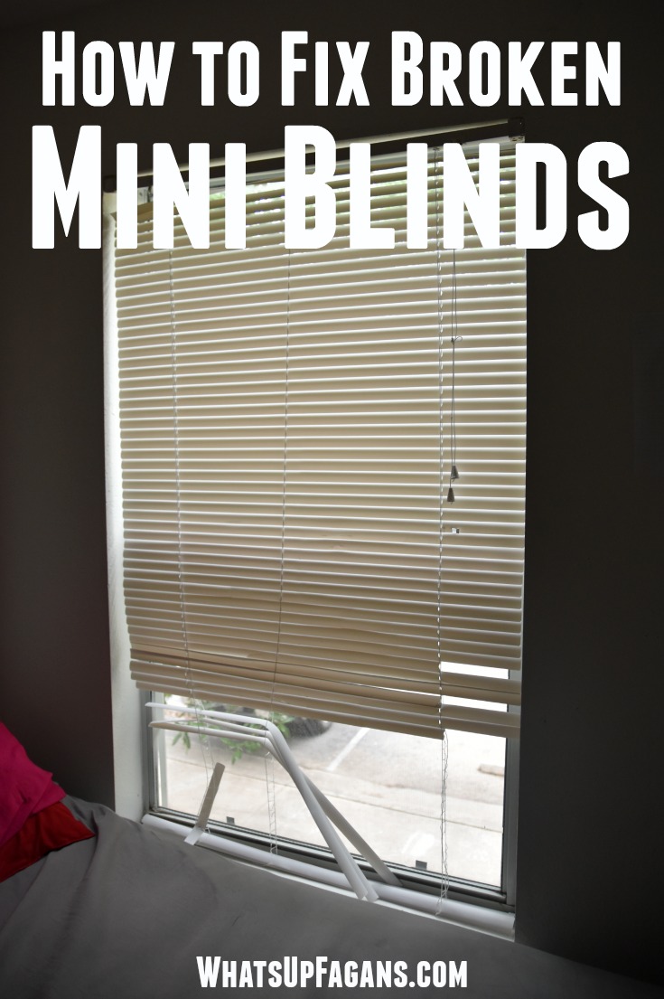how to fix mini blinds
