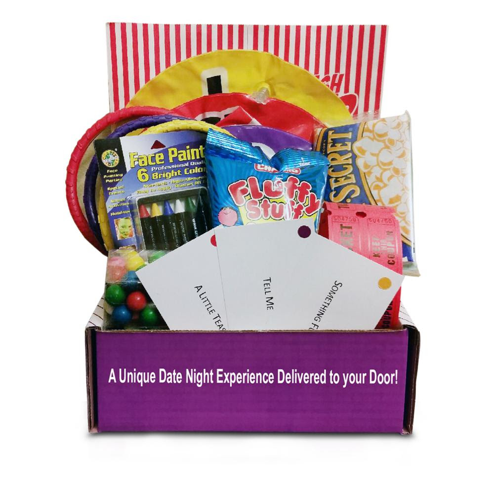 Datelivery - Carnival Date Night - Date Night in a Box! How easy does this make coming up with date ideas!! Perfect for dates at home.