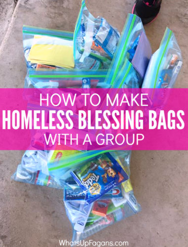 Great group service project idea - Blessing Bags - Homeless Gift - Giving to Homeless - Charity