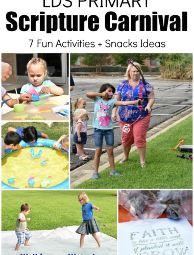 Fun LDS Primary Scripture Carnival Game Ideas and snack ideas! Perfect for Primary Activity outdoor. David and Goliath. Walking on Water. Bow and Arrow. Fishers of Men. Planting Seeds. Archery.