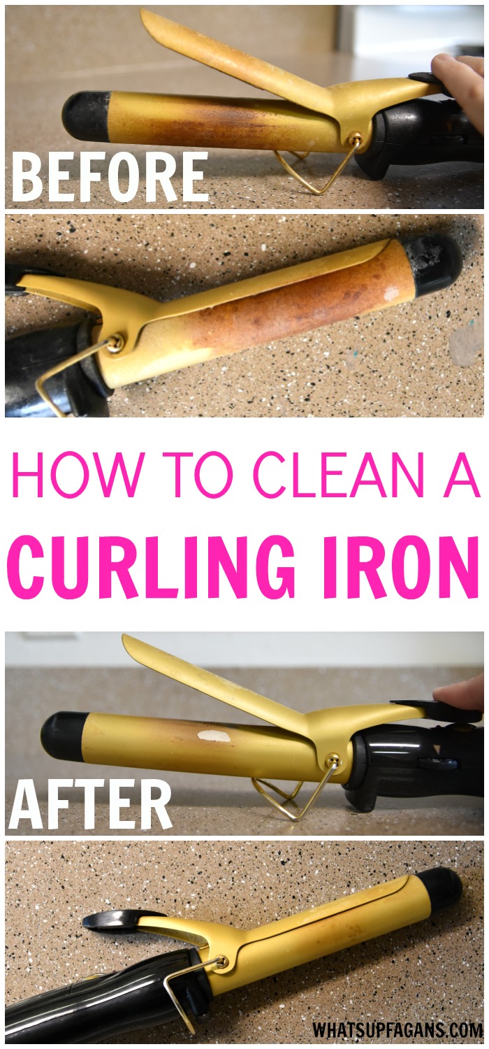 how to clean curling iron