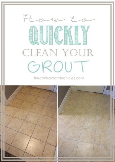 quickly clean your grout