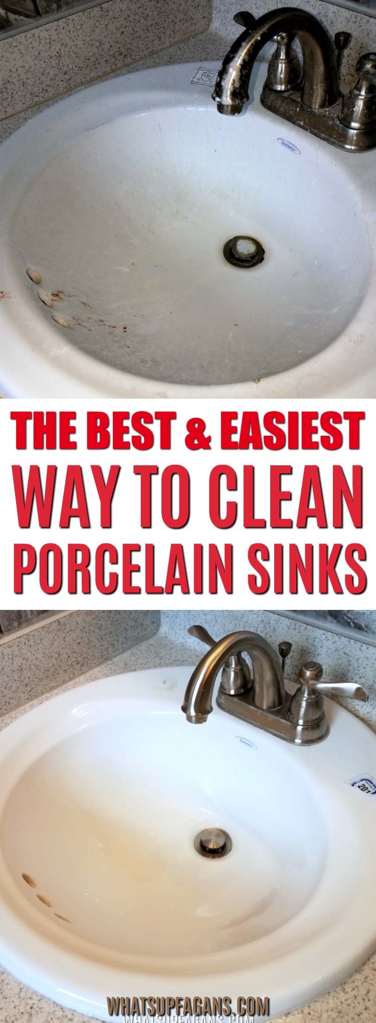 The Easiest and BEST Way to Clean a Porcelain Sink