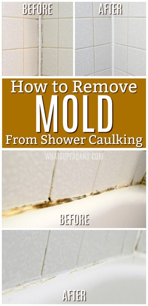 Black Mold In Your Shower Caulking, How To Remove Mildew From Bathtub