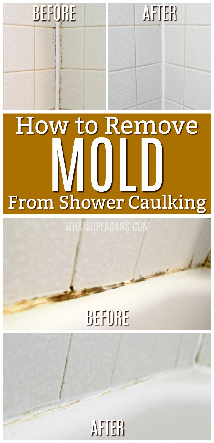 Black Mold In Your Shower Caulking, Getting Rid Of Mold In Bathroom Caulking