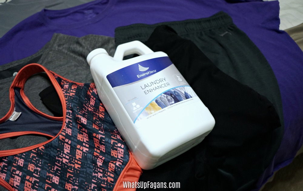 remove odor from gym clothes