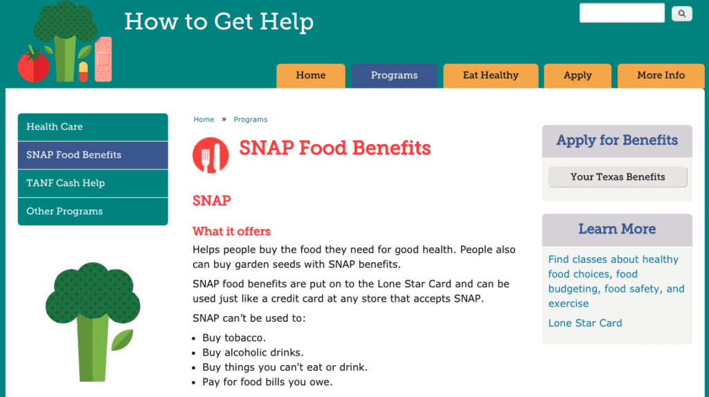 SNAP Food Benefits screenshot