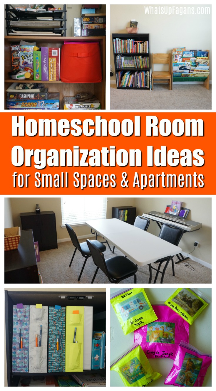How to Organize a Small Homeschool Room (Especially If You Rent)