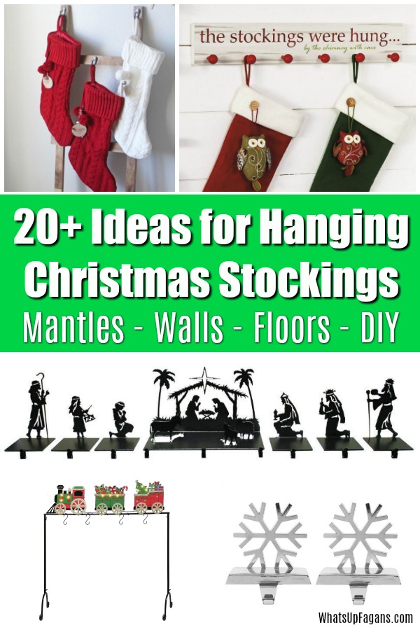 20 Stocking Holders Ideas, No Fireplace Stocking Holders